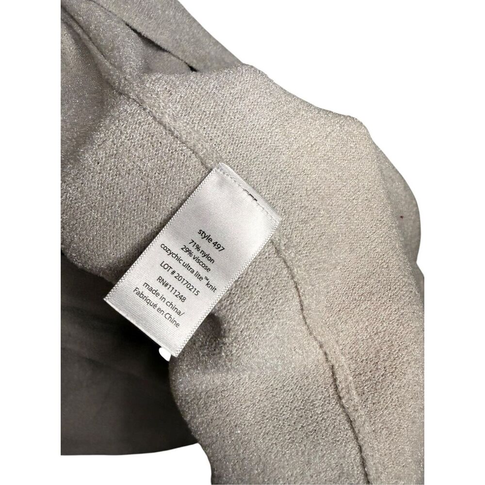 Barefoot Dreams CozyChic‎ Ultra Lite Ribbed Vest Tan Size Medium - Picture 6 of 6
